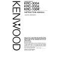 KENWOOD KRC3004 Owner's Manual cover photo