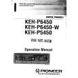 PIONEER KEHP5450 Owner's Manual cover photo