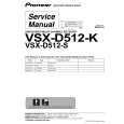 PIONEER VSX-D512-K/FXJI Service Manual cover photo