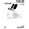 SONY IT-B3 Service Manual cover photo