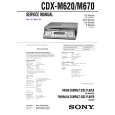 SONY CDXM620 Service Manual cover photo