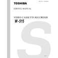 TOSHIBA W515 Service Manual cover photo