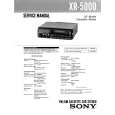 SONY XR5000 Service Manual cover photo