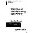 PIONEER KEH-P8400R Owner's Manual cover photo