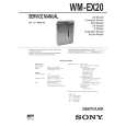 SONY WM-EX20 Owner's Manual cover photo