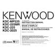 KENWOOD KDCMP225 Owner's Manual cover photo