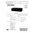 SONY TCRX50/ES Service Manual cover photo