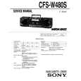 SONY CFS-W480S Service Manual cover photo