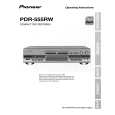 PIONEER PDR-555RW/KU/CA Owner's Manual cover photo