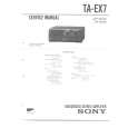 SONY TAEX7 Service Manual cover photo