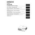 HITACHI PJTX10 Owner's Manual cover photo