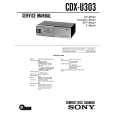SONY CDX-U303 Service Manual cover photo