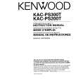 KENWOOD KACPS200T Owner's Manual cover photo