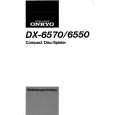 ONKYO DX-6550 Owner's Manual cover photo