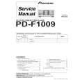 PIONEER PD-F1009-G/LB Service Manual cover photo