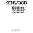 KENWOOD KDC-MP5539U Owner's Manual cover photo