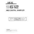 AKAI S612 Owner's Manual cover photo