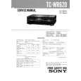 SONY TCWR620 Service Manual cover photo