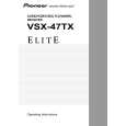 PIONEER VSX-47TX Owner's Manual cover photo