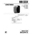 SONY WM-SX34 Service Manual cover photo