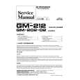 PIONEER GM20202 X1R/EW Service Manual cover photo