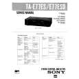 SONY TAE77ESD Service Manual cover photo