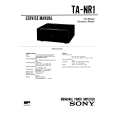 SONY TANR1 Service Manual cover photo