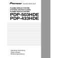 PIONEER PDP-433HDE Owner's Manual cover photo