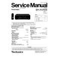 TECHNICS SHAV500 Service Manual cover photo