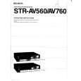 SONY STR-AV560 Owner's Manual cover photo