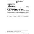 PIONEER KEH2176ZFA X1B/EW Service Manual cover photo