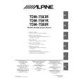 ALPINE TDM7583R Owner's Manual cover photo