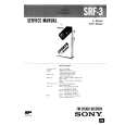 SONY SRF3 Service Manual cover photo