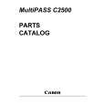 CANON C2500 Parts Catalog cover photo