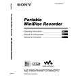 SONY MZR900 Owner's Manual cover photo