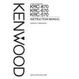 KENWOOD KRC-670 Owner's Manual cover photo