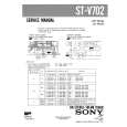 SONY STV702 Service Manual cover photo