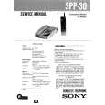 SONY SPP30 Service Manual cover photo