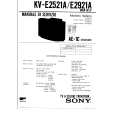 SONY KVE2921A Service Manual cover photo