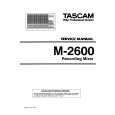 TEAC M-2600 Service Manual cover photo