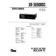 SONY XR3690RDS Service Manual cover photo