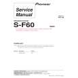 PIONEER S-F60/SXTW/EW5 Service Manual cover photo