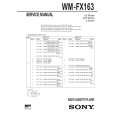 SONY WMFX163 Service Manual cover photo