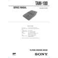SONY TAM100 Owner's Manual cover photo
