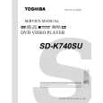 TOSHIBA SDK740SUA Service Manual cover photo