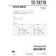 SONY TCTX770 Service Manual cover photo