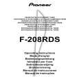 PIONEER F-208RDS Owner's Manual cover photo