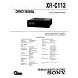 SONY XRC113 Service Manual cover photo