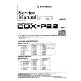 PIONEER CDX-P22 Service Manual cover photo