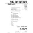 SONY MHCBX2 Service Manual cover photo
